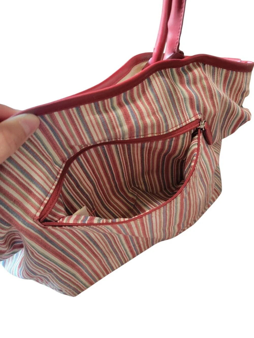 Vintage Lonaberger Market Stripe 4 Piece Set - Totes, Cosmetic Bag, Water Bottle